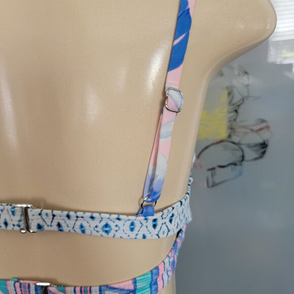 Aztec Tribal Purple/Pink Print Op Push-up Bikini Top Padded & underwire - Picture 4 of 13